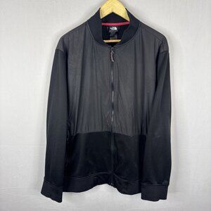 The North Face Men’s XXL Full Zip Hybrid Jacket Black Bomber Style